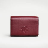 Burgundy  handcrafted full grain leather crossbody bag. Small crossbody bag. Crossbody bag for Women.