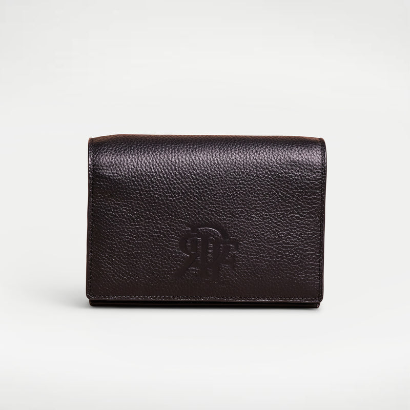 Black handcrafted full grain leather crossbody bag. Small crossbody bag. Crossbody bag for Women.