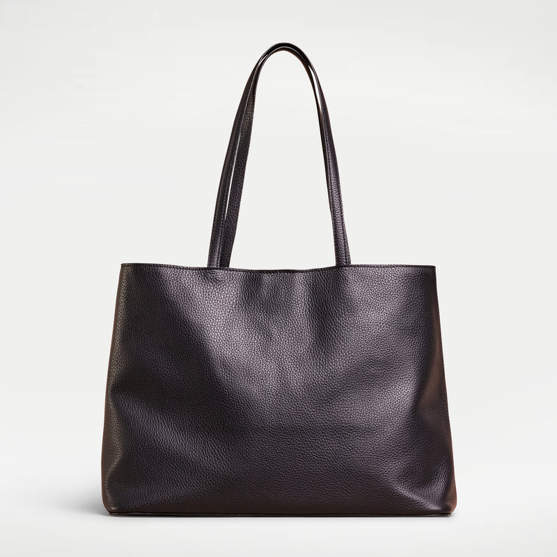 black  handcrafted full grain leather tote bag ,everyday leather tote bag.