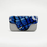 Blue Jay Feather  Clutch - One of a Kind