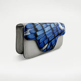 Blue Jay Feather  Clutch - One of a Kind