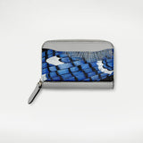 Blue Jay Feather Zip Card Wallet – One of a Kind
