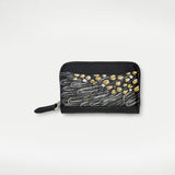 Grey Jungle Fowl Feather Zip Card Wallet – One of a Kind