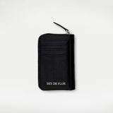 Grey Jungle Fowl Feather Zip Card Wallet – One of a Kind