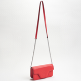 Rey De Flor Orange-Red Clutch & Crossbody Bag